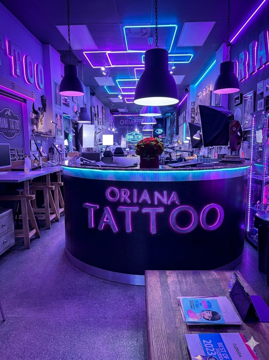 Inside Oriana Tattoo Academy Miami Beach