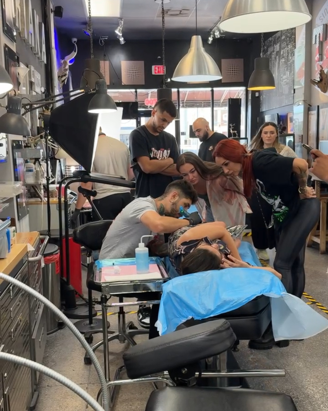 Live tattoo training at Oriana Academy Miami